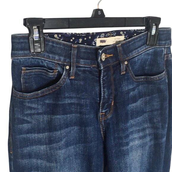 Levi's Jeans Womens 27x32 Dark Blue 525 Perfect Waist Straight Leg Denim sz 4 M - Picture 13 of 16